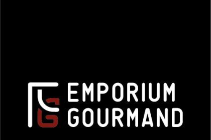 Logo élégant de l'Emporium Gourmand, représentant la gastronomie de luxe